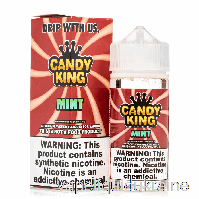 Vape Ukraine Mint - Candy King - 100mL 0mg